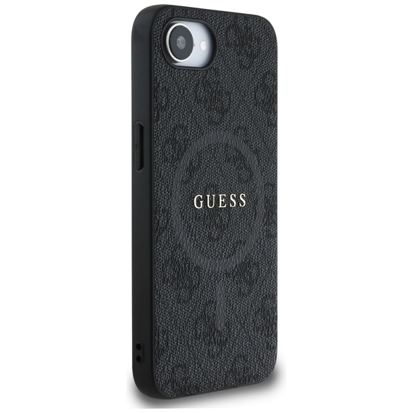 Etui Guess 4G Ring Classic Logo MagSafe  do iPhone 16e czarny