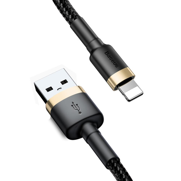 Baseus kabel Cafule USB - Lightning 3,0 m 1,5A złoto-czarny