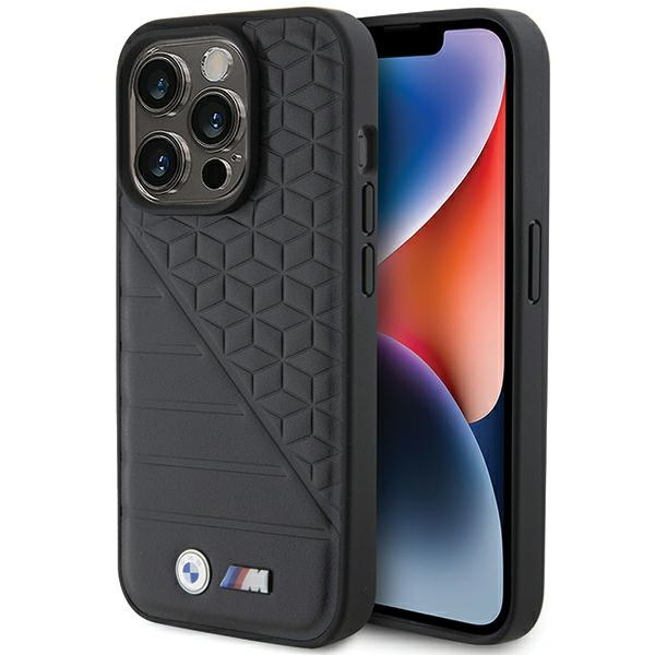 BMW Bi Pattern iPhone 15 Pro Case - Black