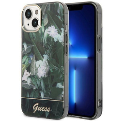 Guess GUHCP14MHGJGHA iPhone 14 Plus / 15 Plus 6.7" zielony/green hardcase Jungle Collection