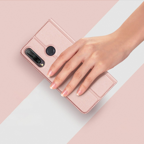 DUX DUCIS Skin Pro kabura etui pokrowiec z klapką Huawei P40 Lite E czarny