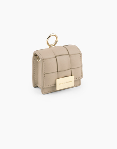 Ideal of Sweden Etui na słuchawki Braided Mini AirPods Bag Light Camel uniwersalne