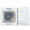Guess GUA4LECG4K AirPods 4 cover         czarny/black Silicone 4G Charm