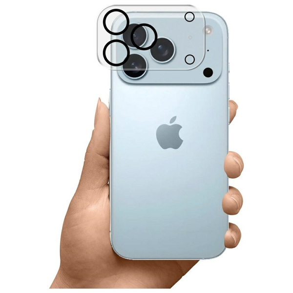 Ochrona na obiektyw aparatu 3MK Lens Pro FullCover do Apple iPhone 17 Pro Max
