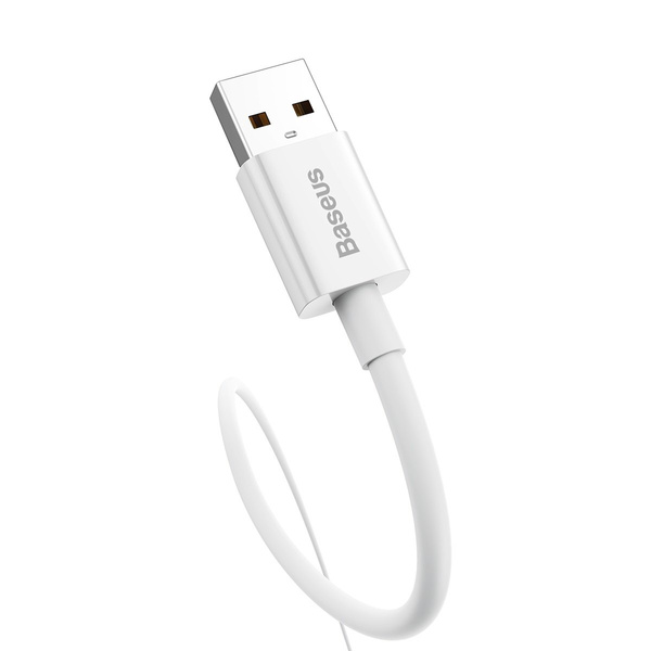 BASEUS SUPERIOR SERIES FAST CHARGING CABLE USB-A - USB-C 100W 480MBPS 2M WHITE