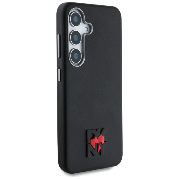 Etui DKNY Leather Heart of NY do Samsung Galaxy S25 czarny