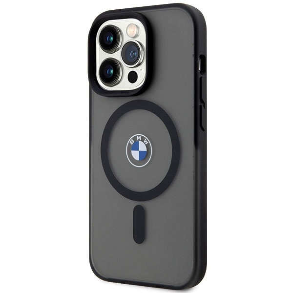 Case BMW BMHMP14LDSLK iPhone 14 Pro 6.1" black/black hardcase Signature MagSafe