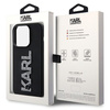 KARL LAGERFELD KLHCP15L3DMBKCK IPHONE 15 PRO 6.1" CZARNY/BLACK HARDCASE 3D RUBBER GLITTER LOGO