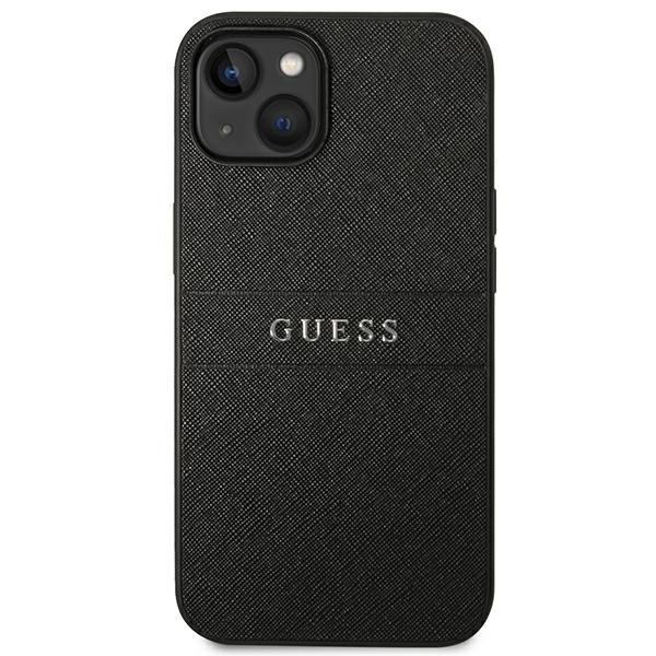 Guess GUHCP14MPSASBBK iPhone 14 Plus / 15 Plus 6.7" czarny/black Saffiano Strap