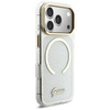 Etui Guess IML Glitters Script Strap     MagSafe do iPhone 17 Pro przezroczysty