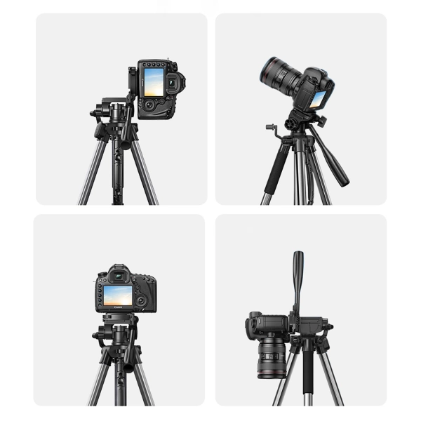 Professional Ugreen LP661 tripod for smartphones and cameras - black and gray