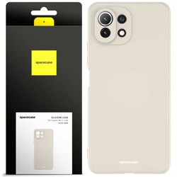 Spacecase Etui Silicone Case Xiaomi Mi 11 Lite bone