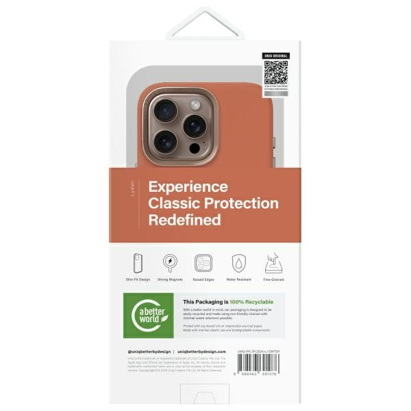 UNIQ etui Lyden iPhone 16 Pro 6.3"        Magclick Charging terracotta