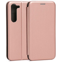 Beline Etui Book Magnetic Sam S23+ S916  różowo-złoty/rose gold