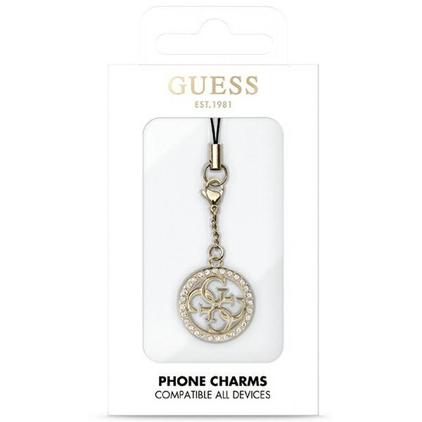 Guess zawieszka GUCPM4DRD Phone Strap4G Rhinestone Charm