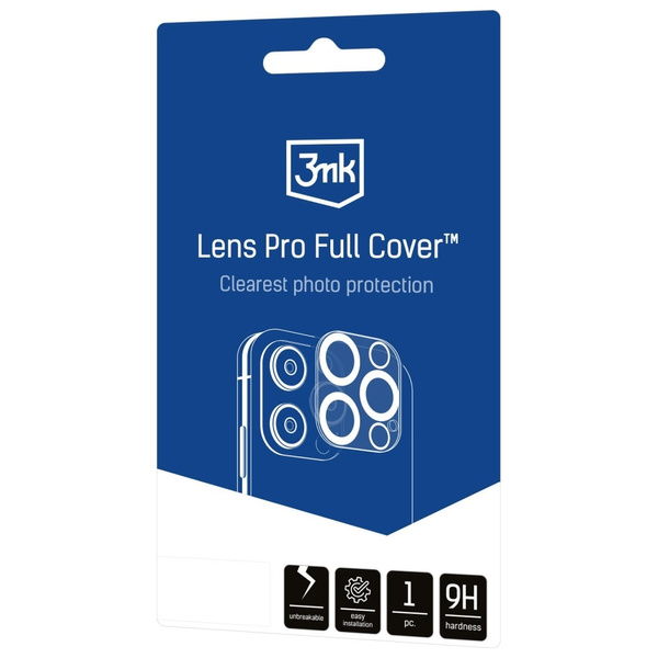Ochrona na obiektyw aparatu 3MK Lens Pro FullCover do Apple iPhone 17 Pro Max