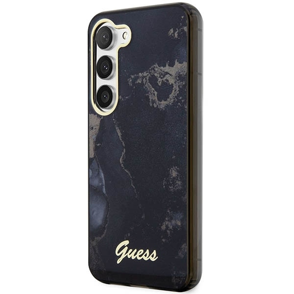 GUESS GUHCS23SHTMRSK S23 S911 CZARNY/BLACK HARDCASE GOLDEN MARBLE COLLECTION