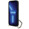 Etui Karl Lagerfeld Saffiano Monogram Chain na iPhone 14 - czarne