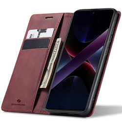 Spacecase Etui Wallet Poco X7 Pro 5G red