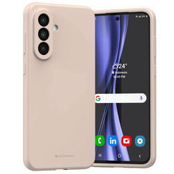 Etui Mercury Silicone do Samsung Galaxy  A56 różowo-piaskowy