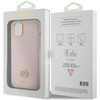 Guess GUHCP15SM4DGPP iPhone 15 / 14 / 13 6.1" jasnoróżowy/pink hardcase Silicone Logo Strass 4G