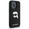 Karl Lagerfeld KLHMP16LSKHPPLK iPhone 16 Pro czarny/black HC MagSafe Sil KL Head Print