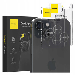 Spacecase Szkło na aparat QuickFit Camera iPhone 15/15 Plus black