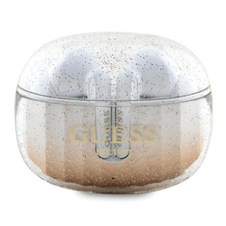 Guess słuchawki Bluetooth GUTWSHDGKEEDTWS + stacja dokująca złoty/gold Glitter Gradient