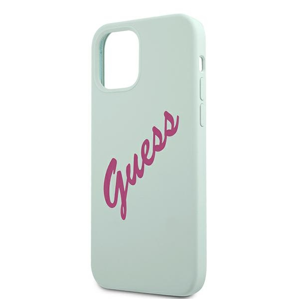 Guess GUHCP12LLSVSBF iPhone 12 Pro Max6,7" niebieski fuksja/blue fuschia hardcase Silicone Vintage
