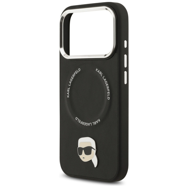 Etui Karl Lagerfeld Karl Pin MagSafe do  iPhone 17 Pro czarny