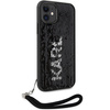 Etui Karl Lagerfeld Sequins Cord na iPhone 11 / Xr - srebrne