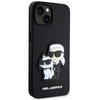 KARL LAGERFELD KLHCP14MSANKCPK IPHONE 14 PLUS / 15 PLUS 6.7 "HARDCASE CZARNY / BLACK SAFFIANO KARL & CHUPETTE