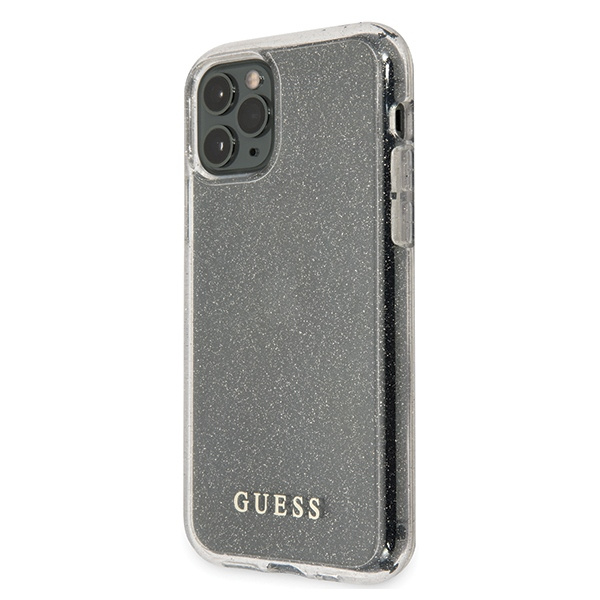 Guess GUHCN65PCGLSI iPhone 11 Pro Maxsrebrny/silver hard case Glitter