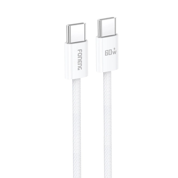 FONENG cable X110 USB-C - USB-C PD 60W 1.2M White