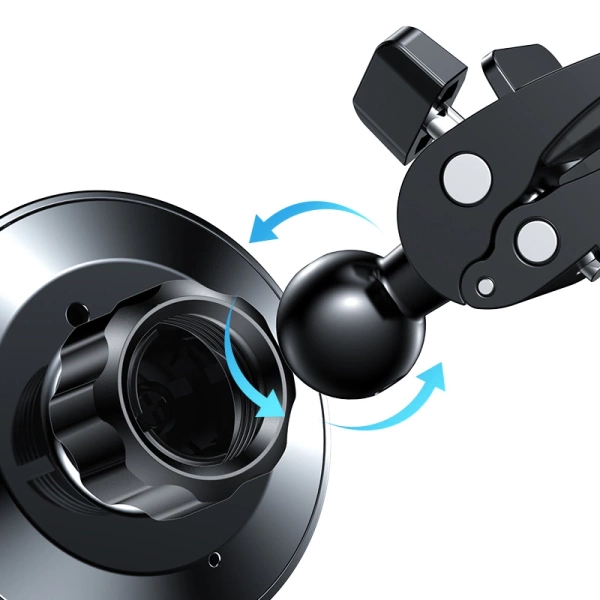 Joyroom Car Magnetic Holder Qi Wireless Inductive Charger 15W (MagSafe Compatible for iPhone) Black (JR-ZS240)