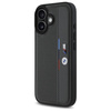 BMW BMHCP16S23PUPVA iPhone 16 6.1" antracyt/anthracite hardcase M Perforated Tricolor Detail Line