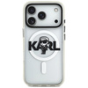Etui Karl Lagerfeld IML Karl Sketch Logo MagSafe do iPhone 17 Pro przezroczysty