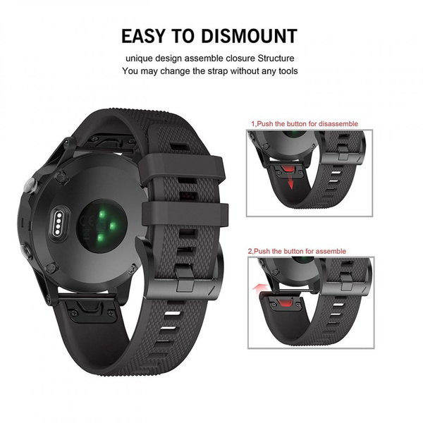 TECH-PROTECT SMOOTH GARMIN FENIX 3 / 5X / 3HR / 5X PLUS / 6X / 6X PRO / 7X BLACK