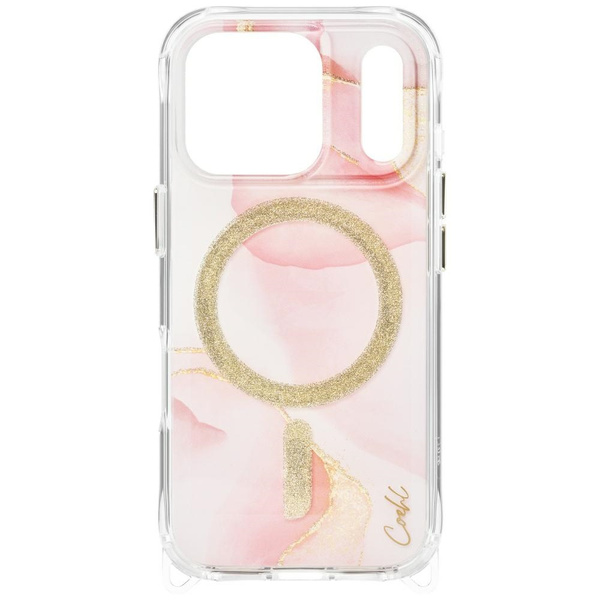 Etui UNIQ Coehl Aeris do iPhone 17 Pro   Magnetic Charging różowy