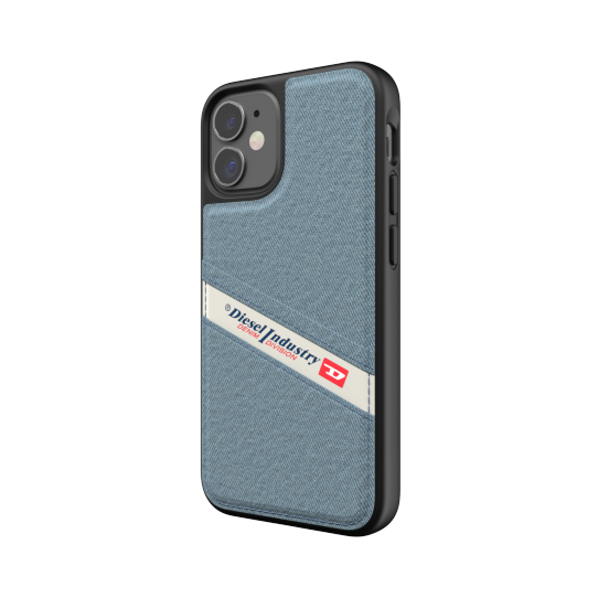 DIESEL MOULDED CASE DENIM FW20 IPHONE 12 MINI CZARNY/NIEBIESKI