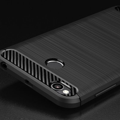 CASE CARBON LUX BLACK XIAOMI REDMI 6A