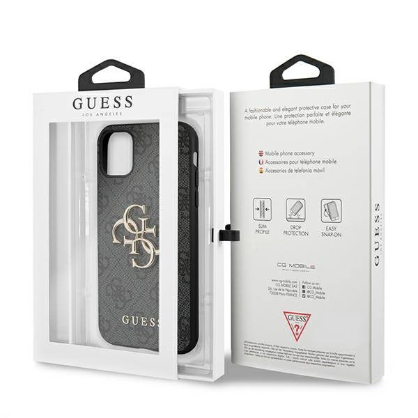 Guess GUHCN614GMGGR iPhone 11 6,1"/ Xr szary/grey hardcase 4G Big Metal Logo