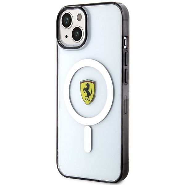 Etui Ferrari Outline MagSafe na iPhone 14 Plus - przezroczyste