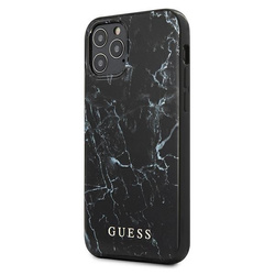 GUESS GUHCP12LPCUMABK IPHONE 12 PRO MAX 6,7"  CZARNY/BLACK HARDCASE MARBLE