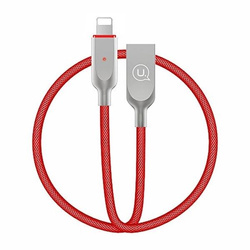 USAMS Kabel power-off U-Sun Lightning czerwony/red 1,9m IPYSUSB203 (US-SJ170)