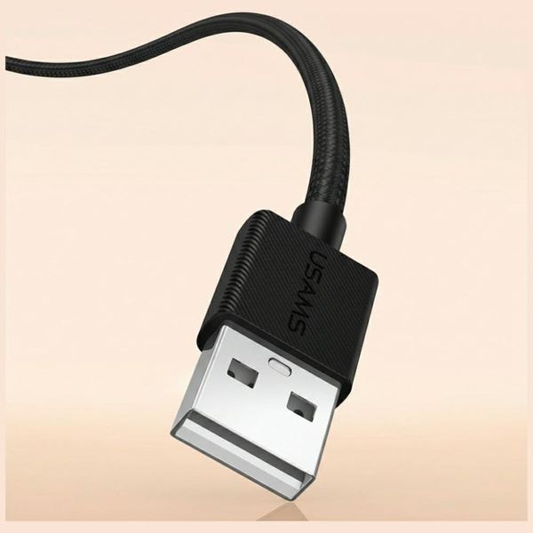 Kabel USAMS U92 18W USB-C do USB-A 1.2m  czarny