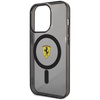 Etui Ferrari Translucent MagSafe na iPhone 14 Pro Max - czarne