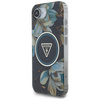 Etui Guess IML Metal Glitter Flowers     Triangle MagSafe do iPhone 16e czarny