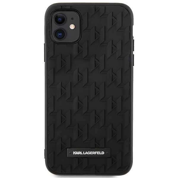 Etui Karl Lagerfeld 3D Monogram na iPhone 11 / Xr - czarne