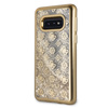 Guess GUHCS10LPEOLGGO S10e G970 złoty/gold hard case 4G Peony Liquid Glitter